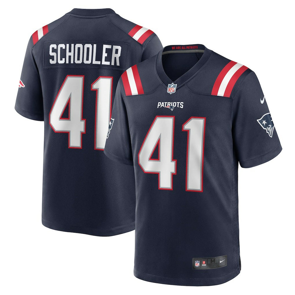 New England Patriots Nike Brenden Schooler Game Player Jersey