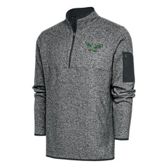 Philadelphia Eagles Antigua Throwback Fortune Quarter-Zip Pullover Jacket