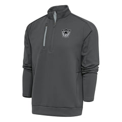 Las Vegas Raiders Antigua Team Logo Throwback Generation Quarter-Zip Pullover Top