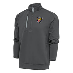 Baltimore Ravens Antigua Team Logo Throwback Generation Quarter-Zip Pullover Top