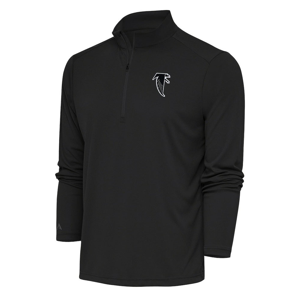 Atlanta Falcons Antigua Team Logo Throwback Tribute Quarter-Zip Pullover Top