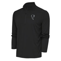 Atlanta Falcons Antigua Team Logo Throwback Tribute Quarter-Zip Pullover Top