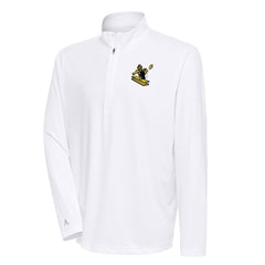 Pittsburgh Steelers Antigua Team Logo Throwback Tribute Quarter-Zip Pullover Top