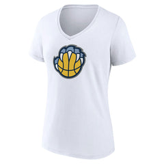 Memphis Grizzlies Women's Alternate Logo V-Neck T-Shirt For Sale
