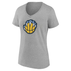 Memphis Grizzlies Women's Alternate Logo V-Neck T-Shirt New
