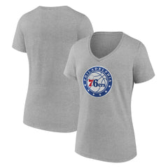 Philadelphia 76ers Women's Alternate Logo V-Neck T-Shirt On Sale