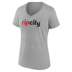 Portland Trail Blazers Women's Alternate Logo V-Neck T-Shirt Outlet