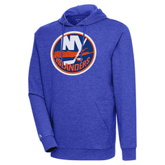 New York Islanders Antigua Logo Action Chenille Pullover Hoodie Outlet