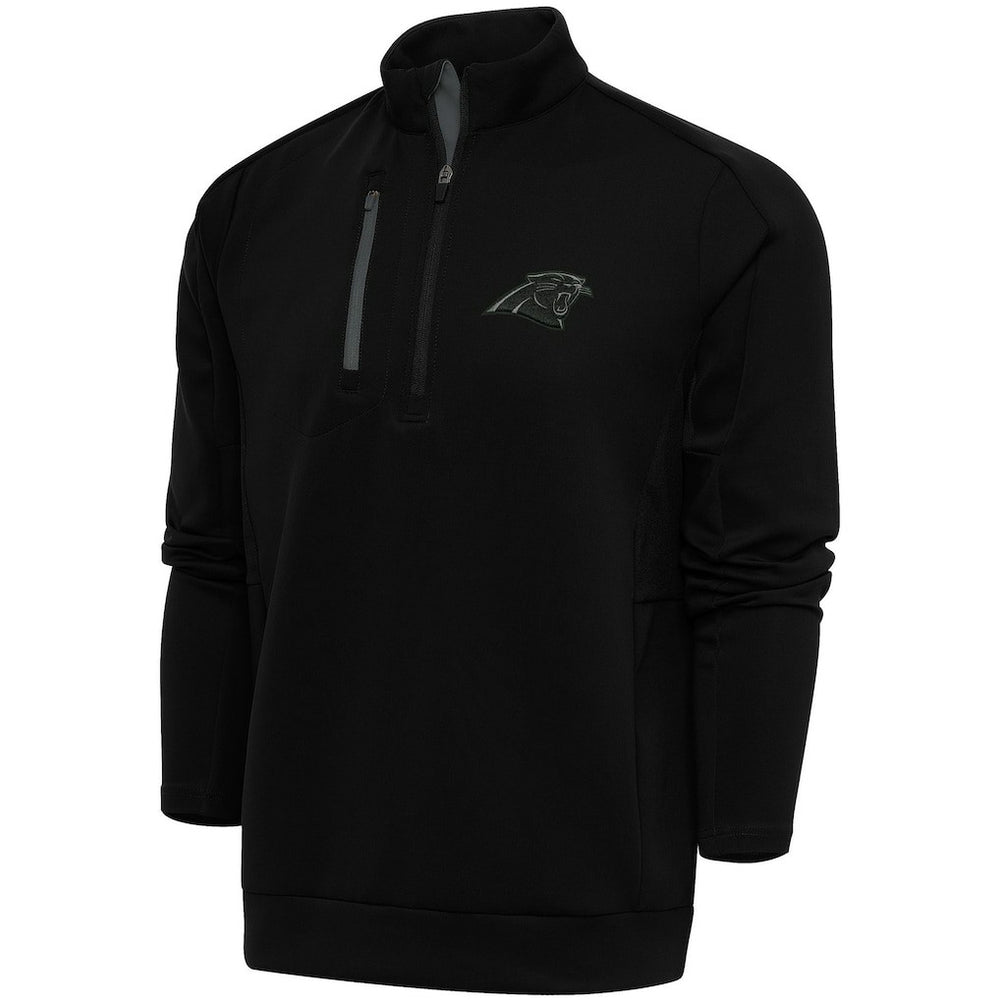 Carolina Panthers Antigua Tonal Logo Generation Quarter-Zip Pullover Top