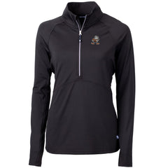 Cleveland Browns Cutter & Buck Women's Throwback Logo Adapt Eco Knit Stretch Recycled Half-Zip Pullover Top