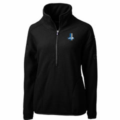 Detroit Lions Cutter & Buck Women's Throwback Logo Cascade Eco Sherpa Fleece Half-Zip Pullover Jacket