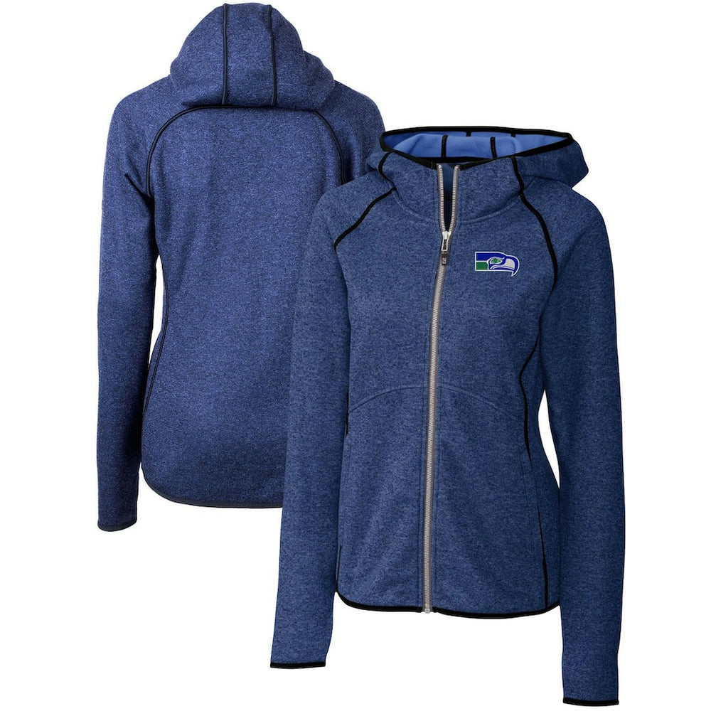 Seattle Seahawks Cutter & Buck Women's Throwback Logo Mainsail Full-Zip Jacket