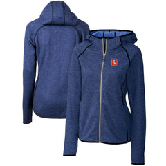 Denver Broncos Cutter & Buck Women's Throwback Logo Mainsail Full-Zip Jacket