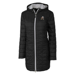 Cleveland Browns Cutter & Buck Women's Throwback Logo Rainier Primaloft Eco Full-Zip Hoodie Long Coat