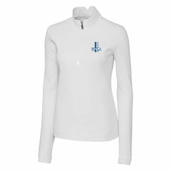 Detroit Lions Cutter & Buck Women's Throwback Logo Traverse Stretch Quarter-Zip Pullover Top