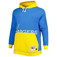 Los Angeles Chargers Mitchell & Ness Big & Tall Big Face Pullover Hoodie
