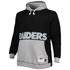 Las Vegas Raiders Mitchell & Ness Big & Tall Big Face Pullover Hoodie