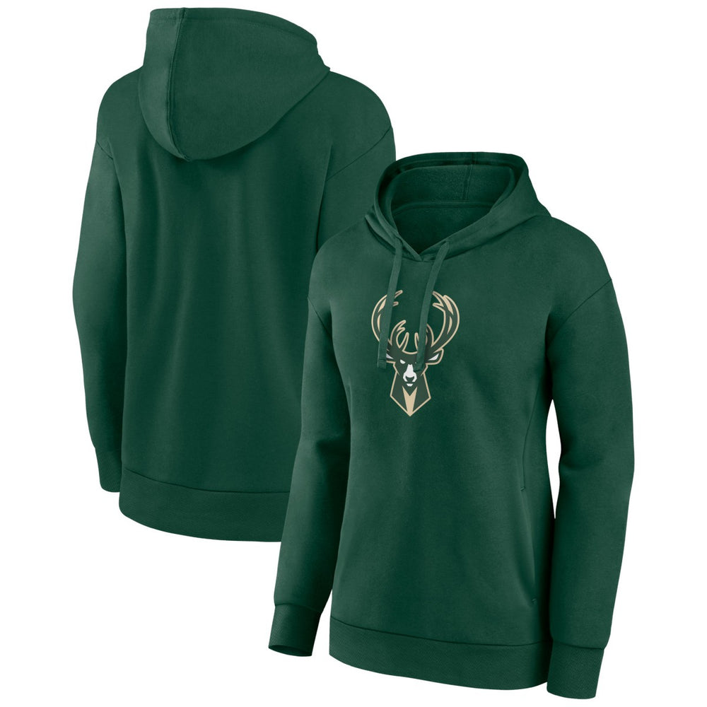 Milwaukee Bucks Women's Team Primary Logo Pullover Hoodie Online