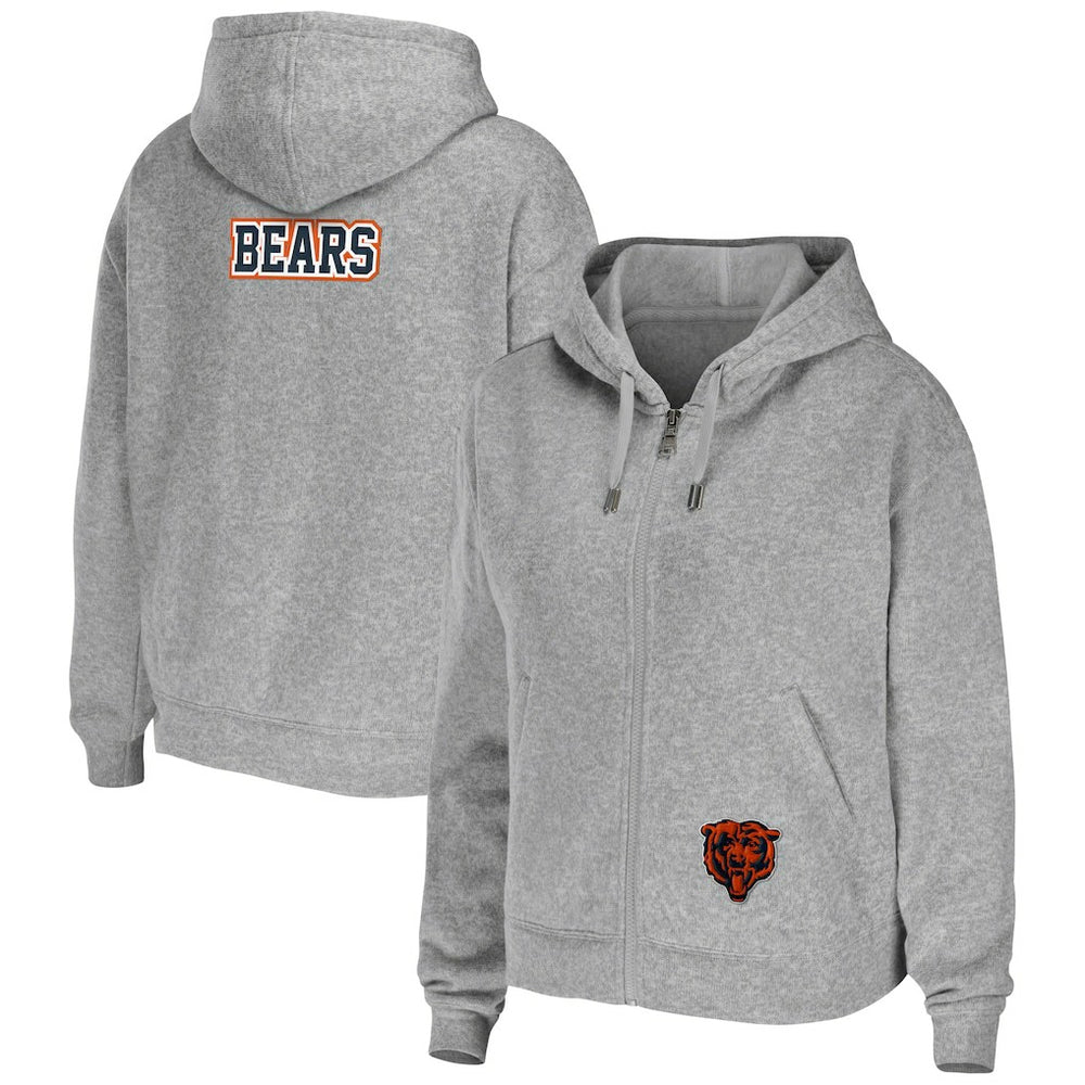 Chicago Bears WEAR by Erin Andrews Women's Team Full-Zip Hoodie