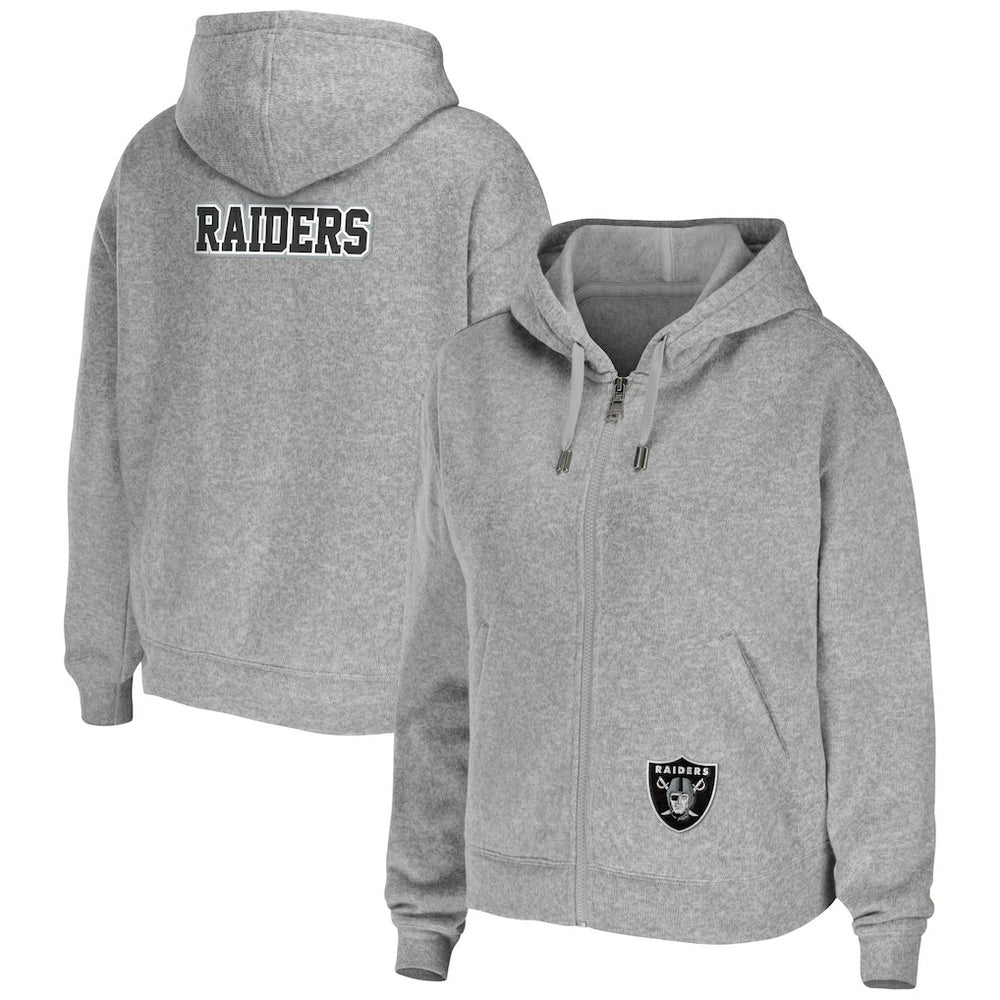 Las Vegas Raiders WEAR by Erin Andrews Women's Team Full-Zip Hoodie