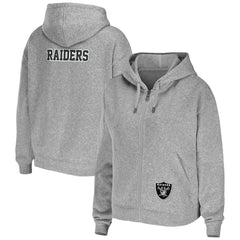 Las Vegas Raiders WEAR by Erin Andrews Women's Team Full-Zip Hoodie