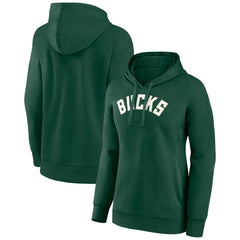 Milwaukee Bucks Women's Wordmark Alt Pullover Hoodie Online