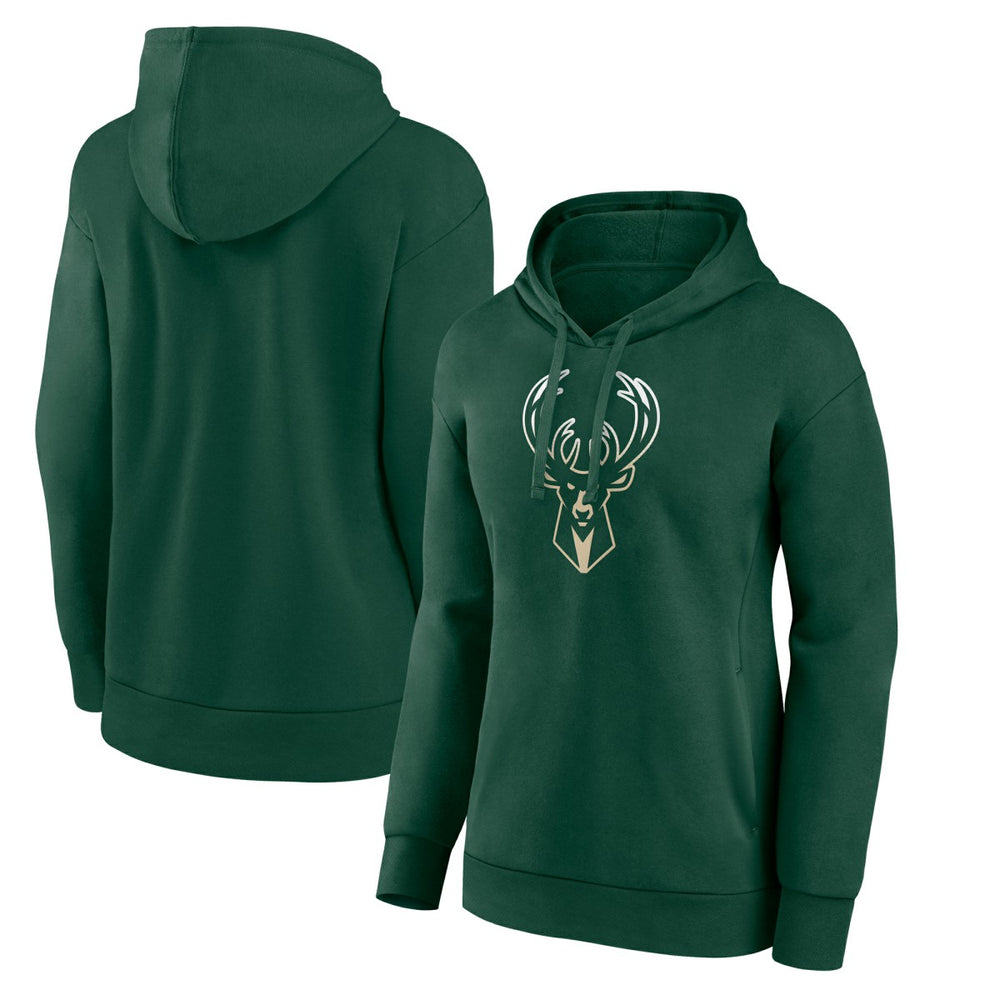 Milwaukee Bucks Women's Gradient Logo Pullover Hoodie Discount