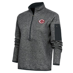 Cincinnati Reds Antigua Women's Logo Fortune Quarter-Zip Pullover Jacket | MLB New