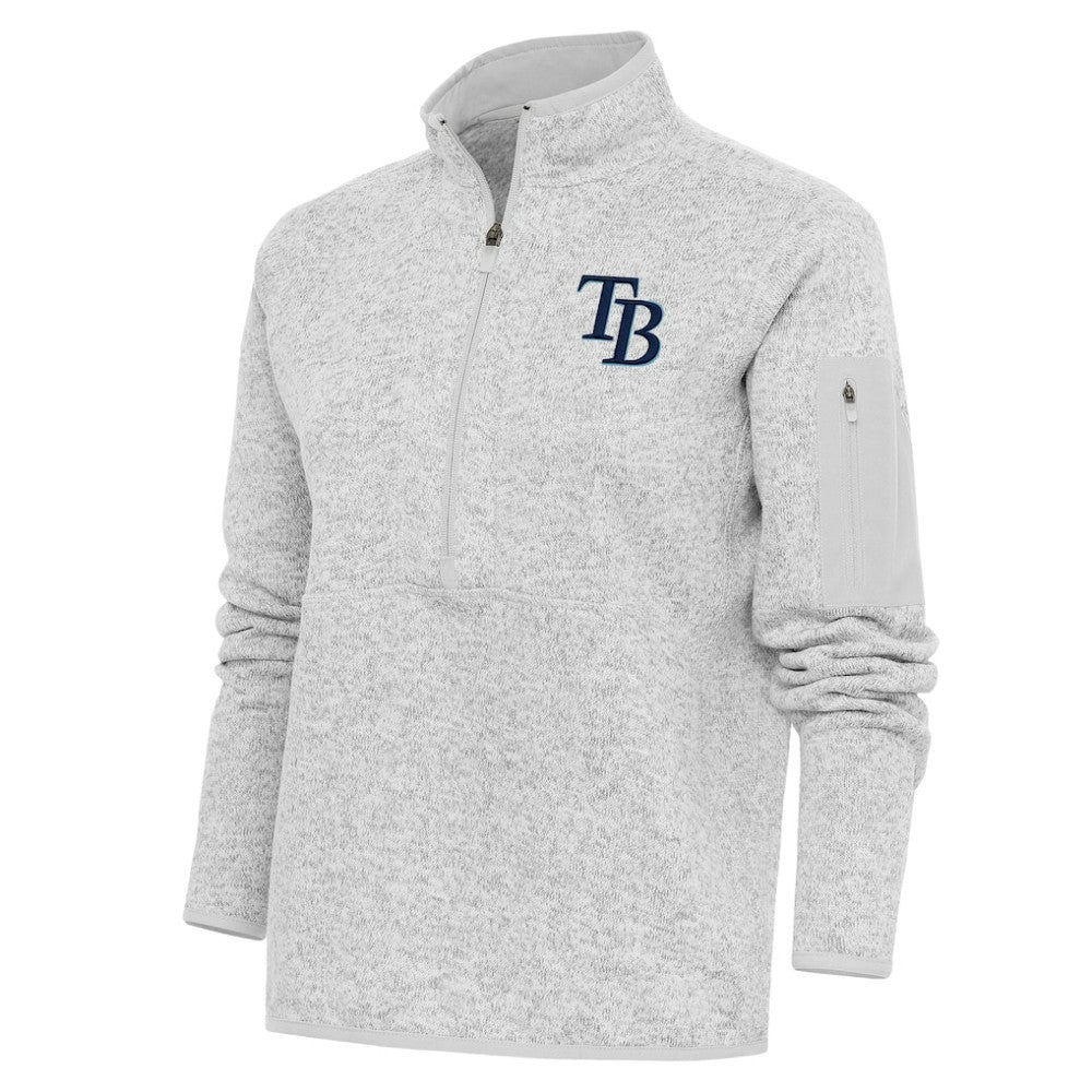 Tampa Bay Rays Antigua Women's Logo Fortune Quarter-Zip Pullover Jacket | MLB For sale