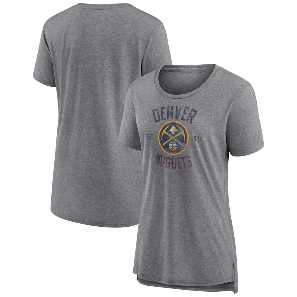Denver Nuggets Women's Heritage Tri-Blend T-Shirt sale Outlet