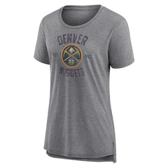 Denver Nuggets Women's Heritage Tri-Blend T-Shirt sale Outlet
