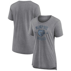 Memphis Grizzlies Women's Heritage Tri-Blend T-Shirt Outlet