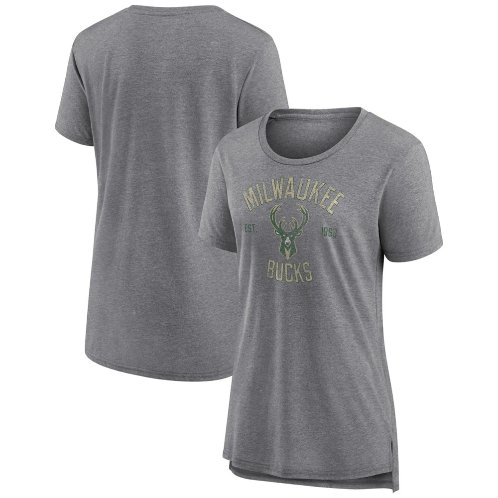 Milwaukee Bucks Women's Heritage Tri-Blend T-Shirt Online