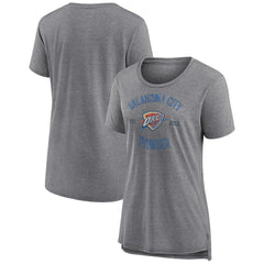 Oklahoma City Thunder Women's Heritage Tri-Blend T-Shirt New