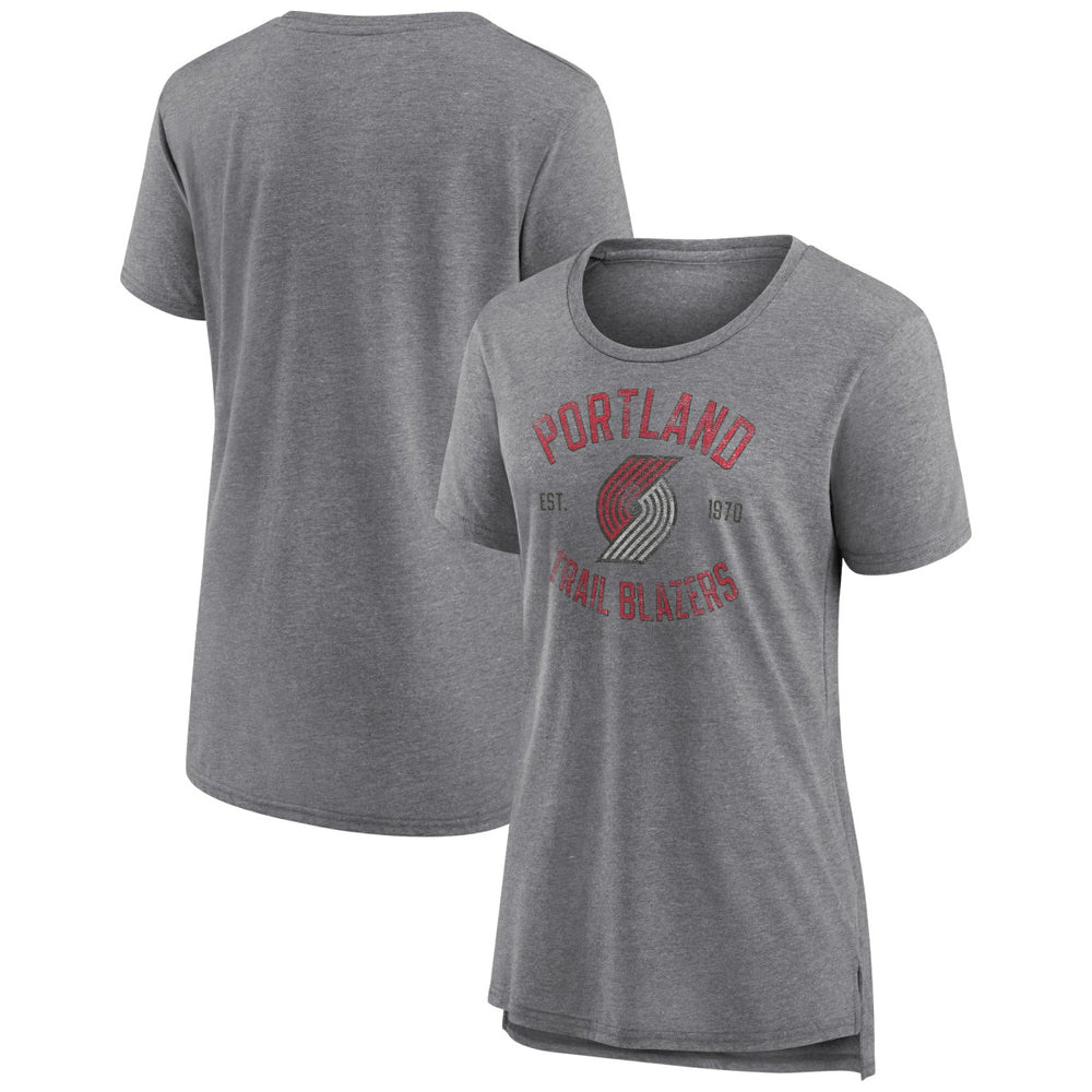 Portland Trail Blazers Women's Heritage Tri-Blend T-Shirt For Sale