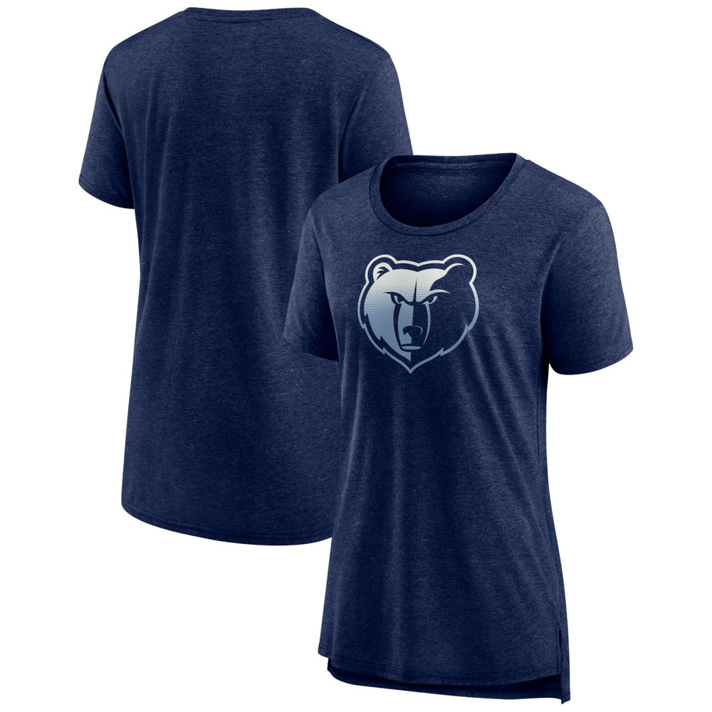 Memphis Grizzlies Women's Gradient Logo Tri-Blend T-Shirt On Sale