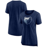 Memphis Grizzlies Women's Gradient Logo Tri-Blend T-Shirt On Sale