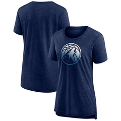 Minnesota Timberwolves Women's Gradient Logo Tri-Blend T-Shirt For Sale