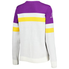 Los Angeles Lakers Lusso Women's Dominique Pullover Sweater Outlet