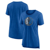 Dallas Mavericks Women's Distressed Logo Tri-Blend T-Shirt sale On Sale