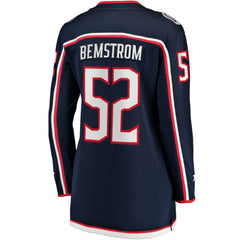 Emil Bemstrom Columbus Blue Jackets Fanatics Women's Home Breakaway Player Jersey Sale