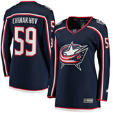 Yegor Chinakhov Columbus Blue Jackets Fanatics Women's Home Breakaway Player Jersey For Sale