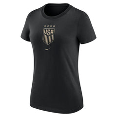 USWNT Women's Crest T-Shirt Black - Nike