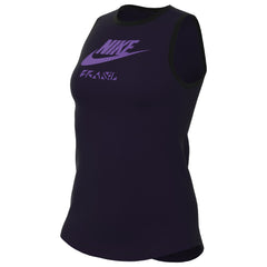 Brazil Women's National Team Women's Futura Tank Top Navy - Nike