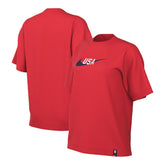 USMNT Women's Swoosh T-Shirt Red - Nike
