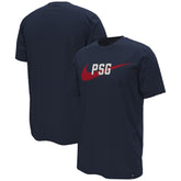 Paris Saint-Germain Swoosh T-Shirt Navy - Nike