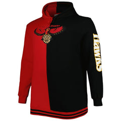 Atlanta Hawks Hardwood Classics Big & Tall Hardwood Classics Split Pullover Hoodie Online