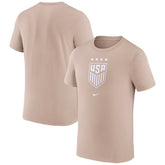 USWNT Youth Crest T-Shirt Tan - Nike