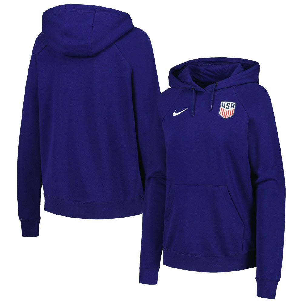 USMNT Women's Essential Raglan Pullover Hoodie Navy - Nike
