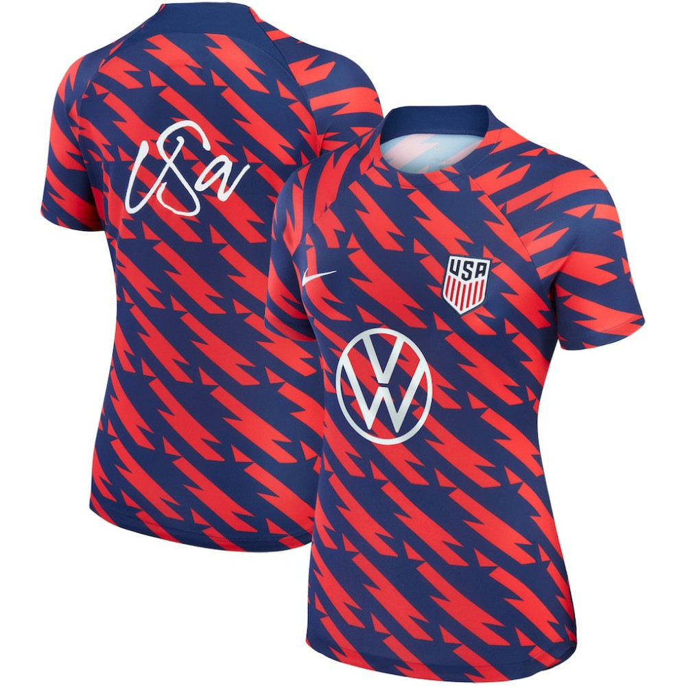 USMNT Women's 2023 Strike Drill Pre-Match Top Red - Nike